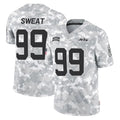 NY.Jets #99 T'Vondre Sweat Player Arctic Camo Salute to Service Limited Game Edoa Stitched Jerseys