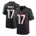 A.Falcons #17 Zachariah Branch Player Black Home Game Edoa Stitched Jerseys