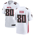 A.Falcons #80 Andre Rison Player White Home Game Edoa Stitched Jerseys